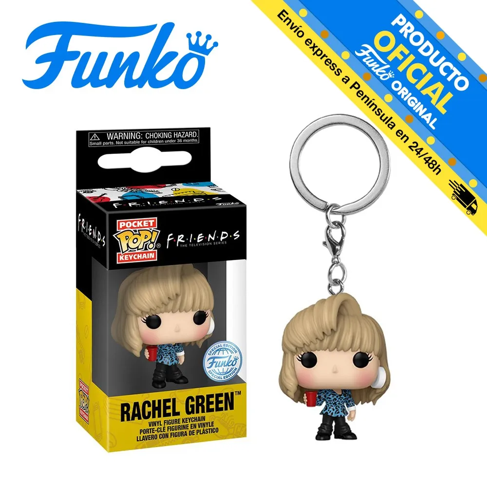 Funko Pocket Pop! Keychain: Friends Rachel with 80 s hairstyle, 59195, original, toys, boys, girls, gifts, collector, figures, dolls, shop, with box, new, man, woman, official license