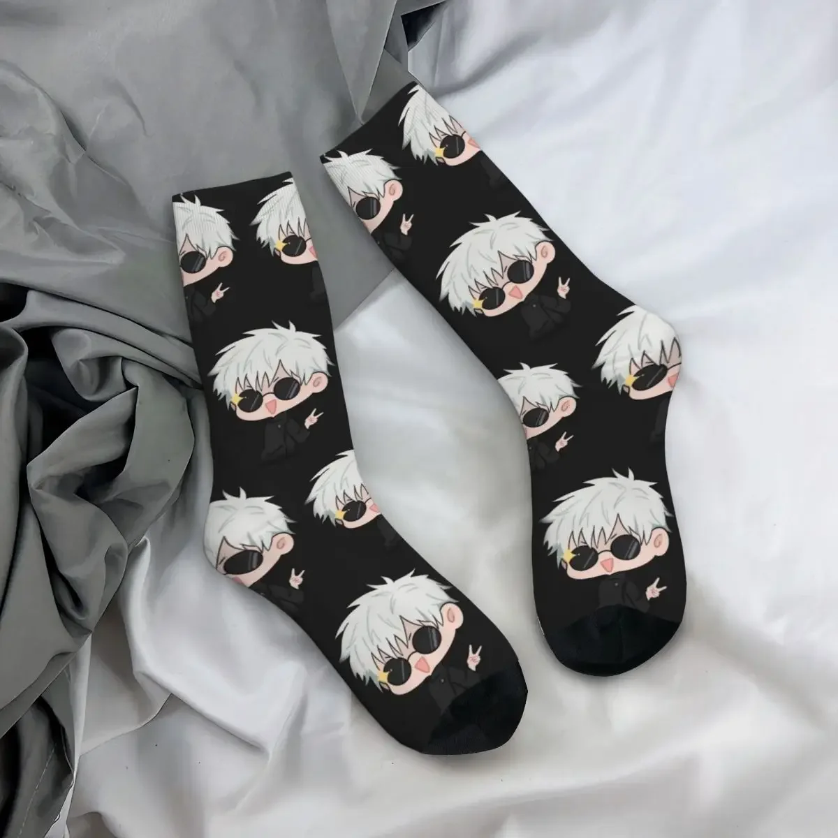 AliExpress Gojo Satoru Jujutsu Kaisen Men Women Socks Cycling Novelty Spring Summer Autumn Winter Stockings Gift