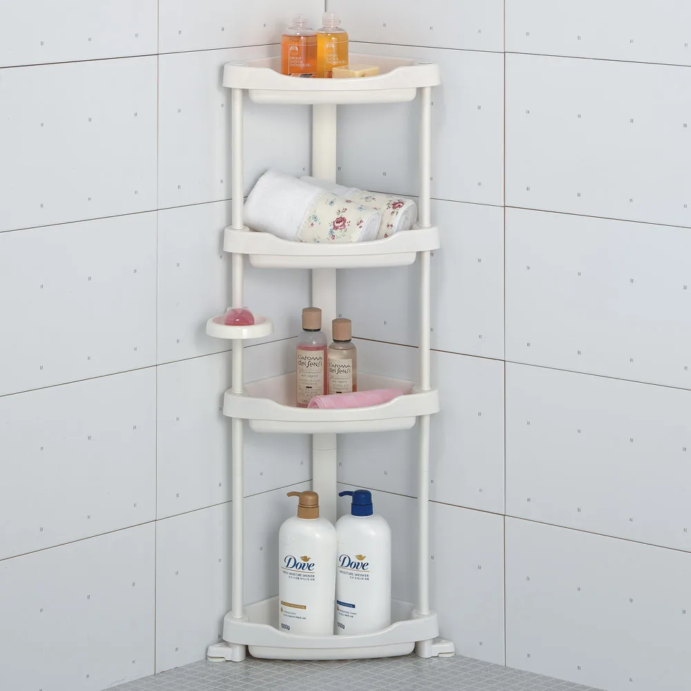 Changshin Living Stand Bathroom Corner Shelf 4-Tier space-saving organizer bathroom décor