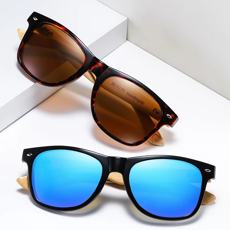 BARCUR Pink Sunglasses Wood Bamboo Sun Glasses Women Fashion Mirror Eyewear Man Brand Designer