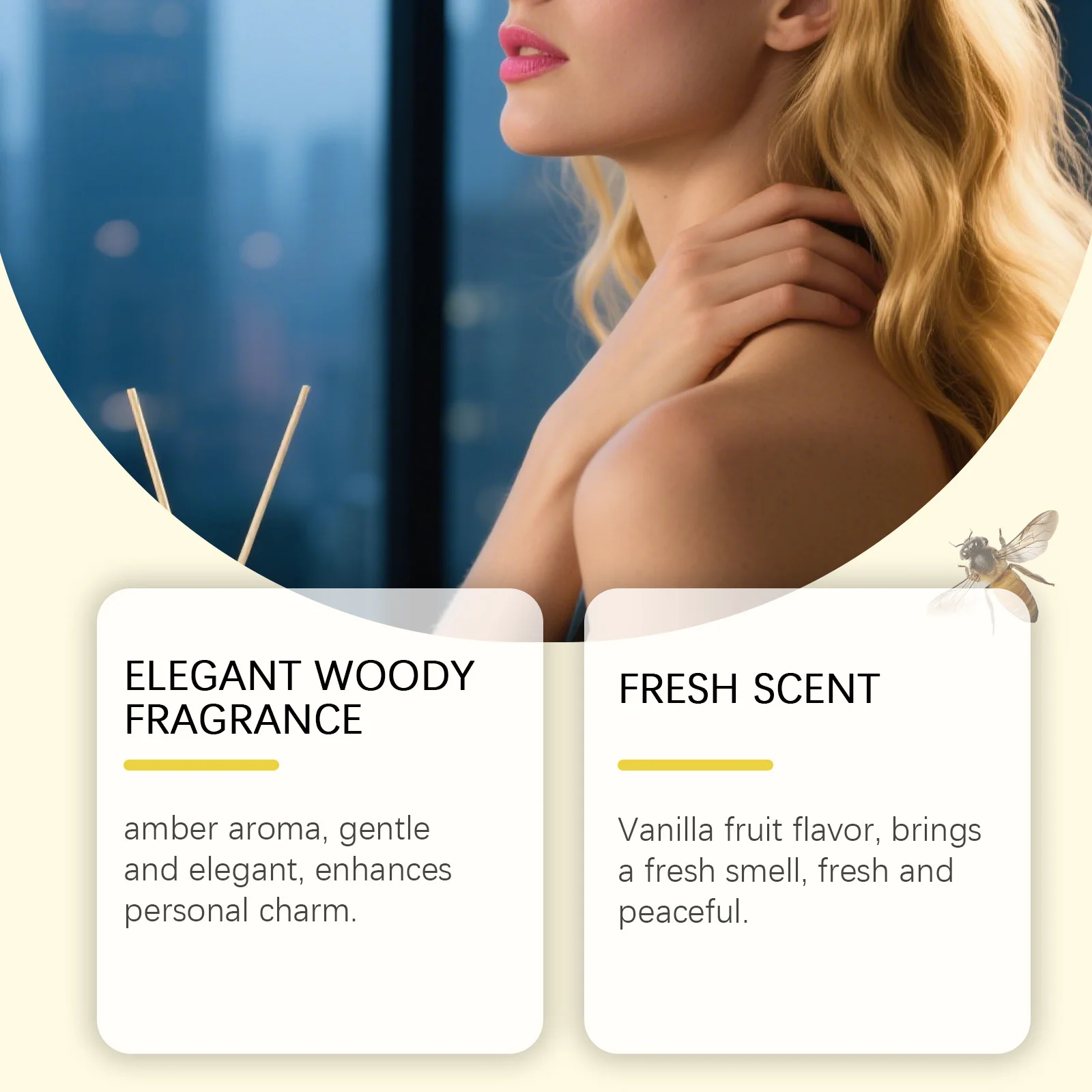 Roxelis 50ml ámbar vainilla Perfume Spray mujeres encantadoras fragancia duradera elegante refrescante aroma citas ámbar Perfume Spray