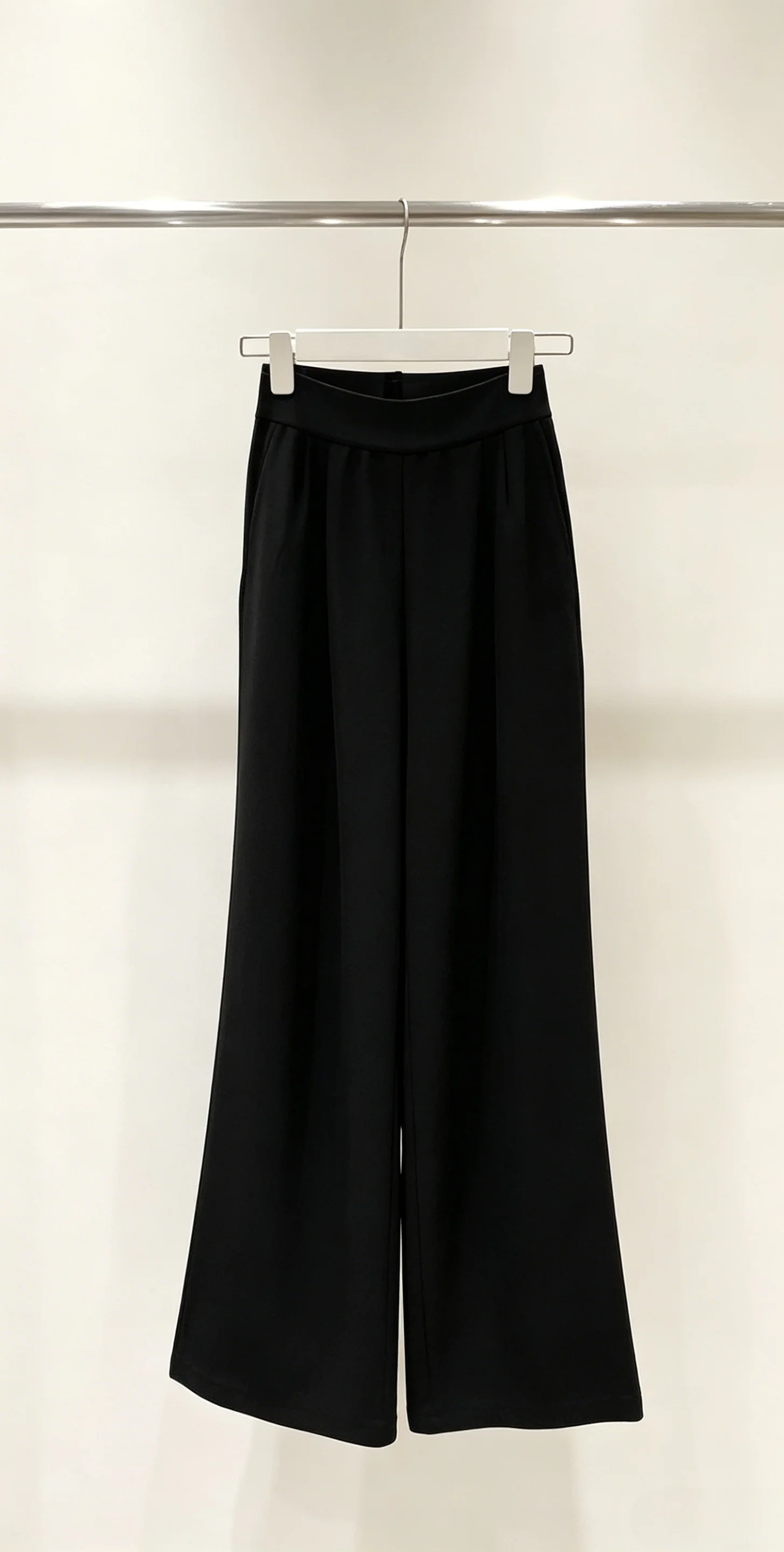 

2026 New Womens High Waist Black Suit Pants Size M L Pleated Wide Leg Casual Office Trousers Code 060