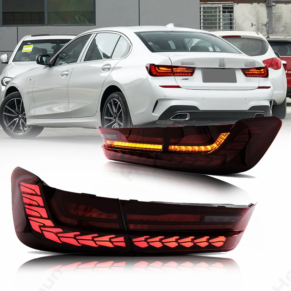 Tail Lights Turn Signal fit For BMW 3 Series 2019-2023 G20 G80 M3 GTS 330i 340i W/Dragon Scales Dynamic Animation Running Light