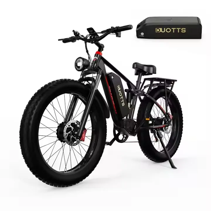 EU UK stock High quality 26 inch adults mountain bike 48V 20AH sports bike dual motor 1500W city bike with fender and rear seat