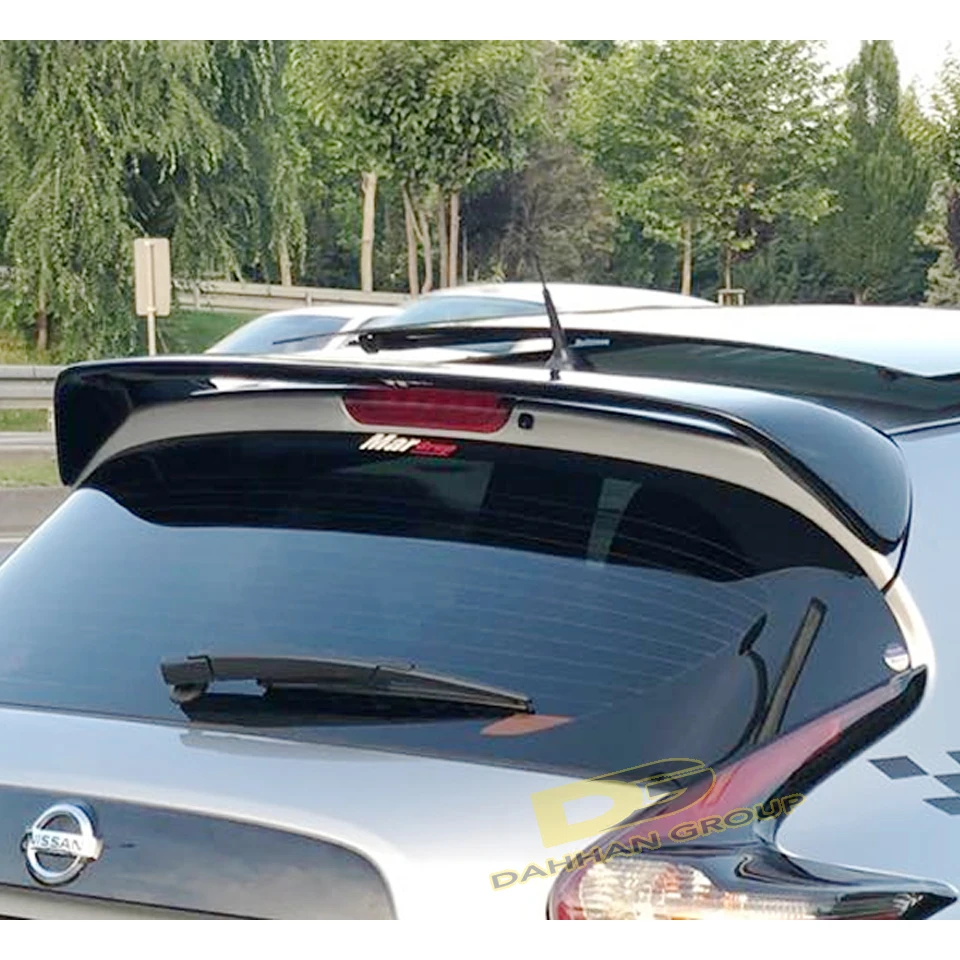 Esporte Telhado Traseiro Spoiler Asa, Superfície Cru ou Pintada, Material de Fibra de Vidro, Nissan Juke 2009-2019, Alta Qualidade