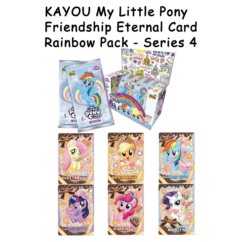 Official KAYOU My Little Pony Friendship Eternal Card Rainbow Pack Series 4 Collection Cards XR USR MTR Rarity For Children Gift