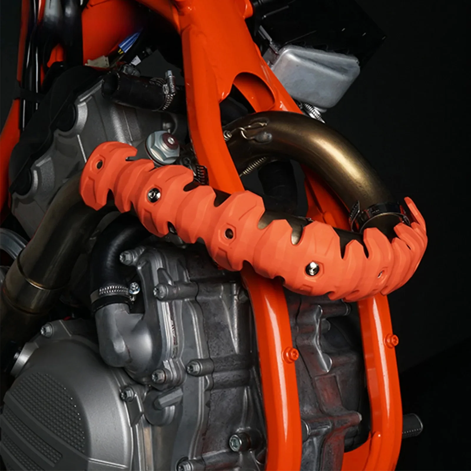 NICECNC Do KTM EXCF SXF 450 Husqvarna FE 450 Honda CRF Yamaha YZF 250 450 Suzuki DR-Z400 Osłona termiczna rury wydechowej tłumika — 2