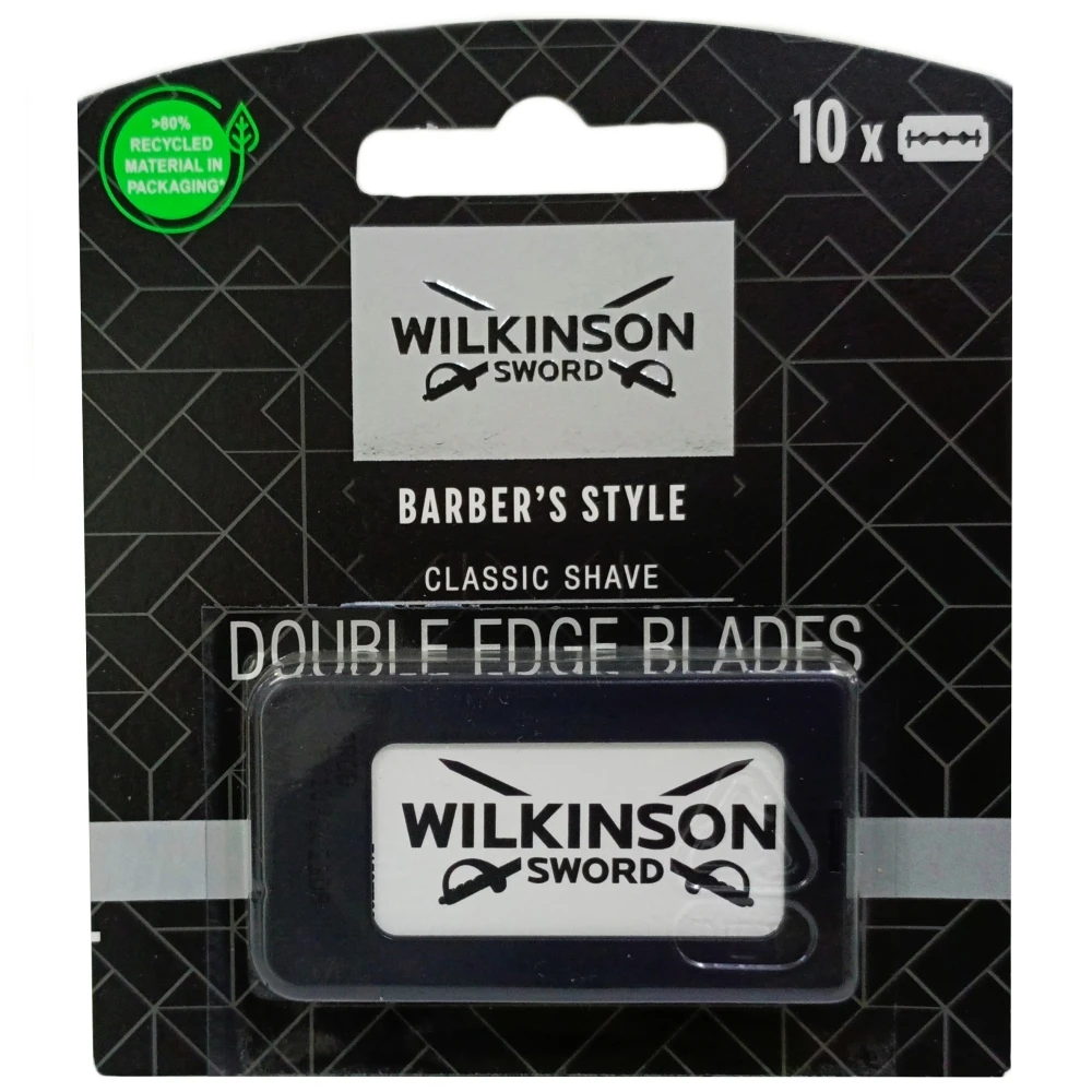 Wilkinson Sword-cuchillas de afeitar de doble filo, estilo Barbero, 10 piezas