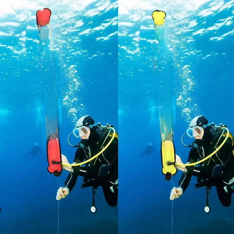 Scuba Dive Boje Dive Boje Tauchen Zubehör Sicherheit Ausrüstung Abdichtung TPU Beschichtung Reflektierende Tauchen Signal Marker Für Tauchen Schwimmen