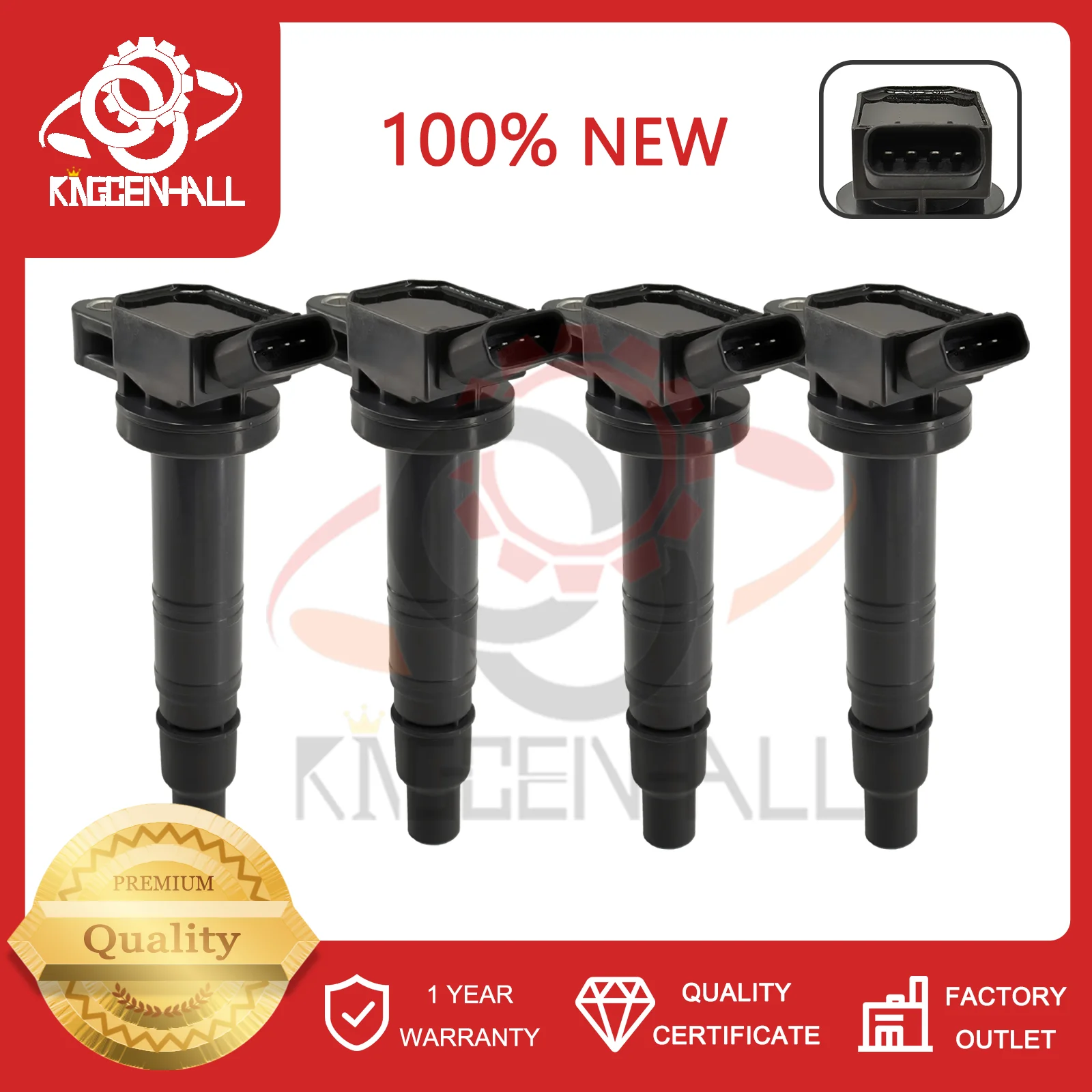 

New 1/4/6PCS 90919-02248 90919-02247 Ignition Coil For Lexus GS IS RC Toyota Tundra Camry Corolla Matrix Hilux Solara 673-1308