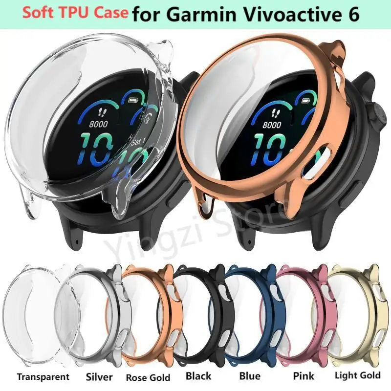 New Soft TPU Case for Garmin Vivoactive 6 Smart Watch Strap Cover Protective Bumper for Garmin Vivoactive6  Shell Accessories