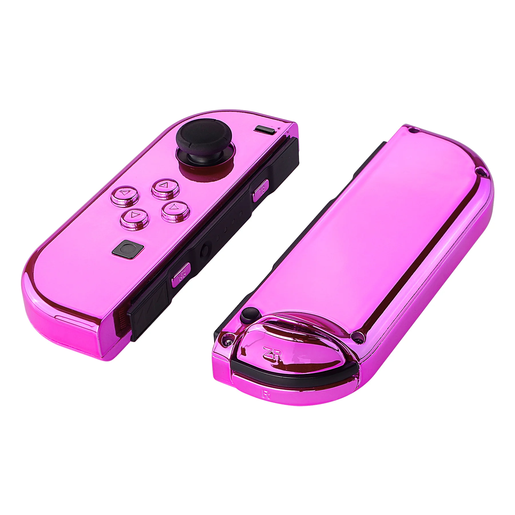 Extremerate Chroom Roze Controller Behuizing Met Volledige Set Knoppen Diy Vervanging Shell Case Voor Ns Schakelaar & Oled Joycon