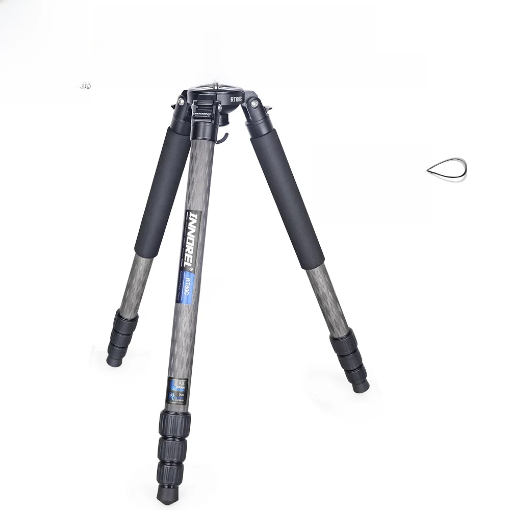 INNOREL RT80C statyw z włókna węglowego profesjonalny statyw do obserwacji ptaków Heavy Duty statyw 75mm Adapter miski do lustrzanki wideo — zdjęcie 2