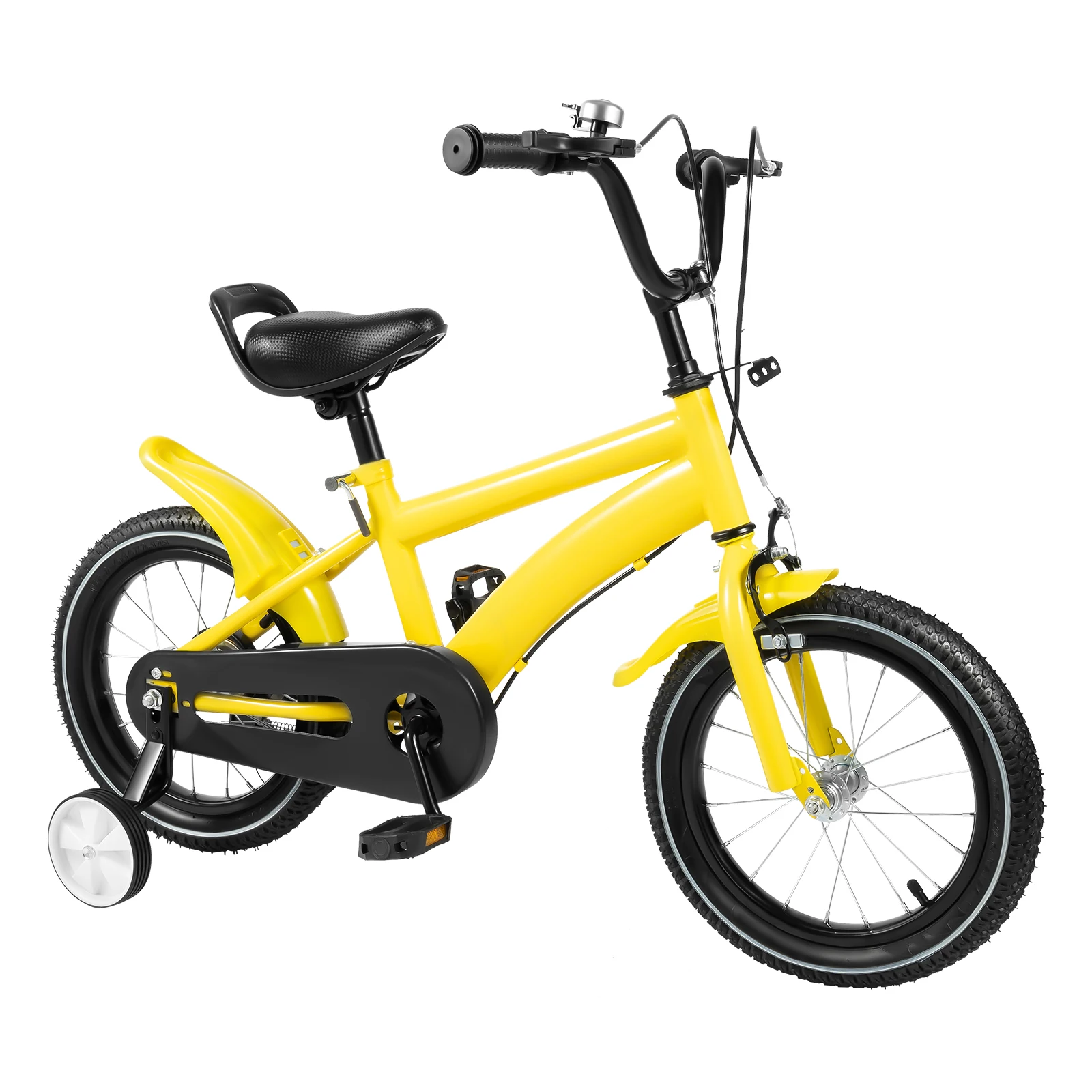 

Kids Bike 35cm Lightweight Carbon Steel Frame, Adjustable Seat & Training Wheels Dual Brakes for Boys Girls Ages 2-4 Adjustment