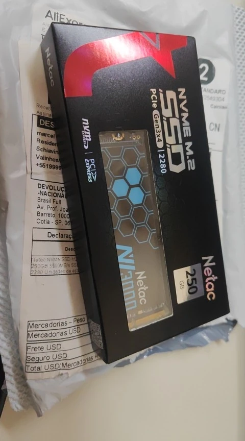 Netac NVMe SSD M2 1TB 2TB 500GB 250GB 3500MB/s SSD PCIe3.0 M.2 2280 SInternal Solid State Drives Disk NV3000 for Laptop Desktop photo review