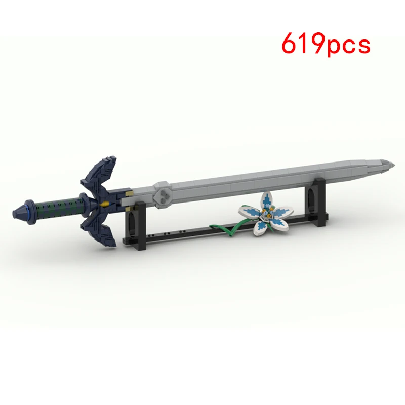 MOC-201017 Small Particle Assembling Block Master Sword Small Particle Assembling Block Model Toy Gift Set