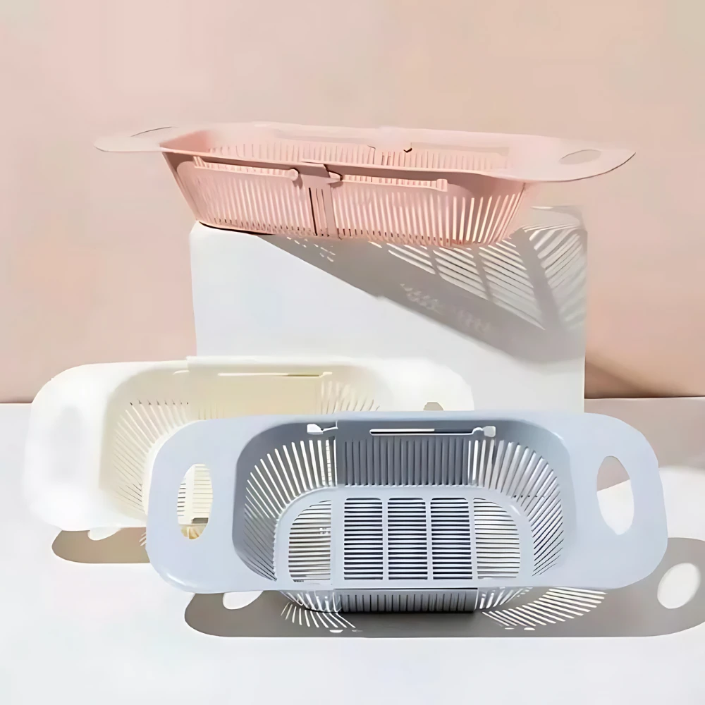 أدوات مائدة مصفاة Sia مع مقابض ، سلة قابلة للتعديل للطعام والخضر والفواكه وأدوات المائدة #5