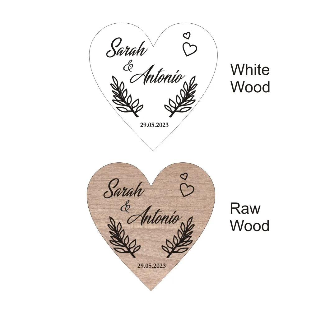 

Wedding Gifts For Guests Personalized Magnet Wedding Gift Favor Save The Date Heart Magnet Wood Magnet Gift For Guests