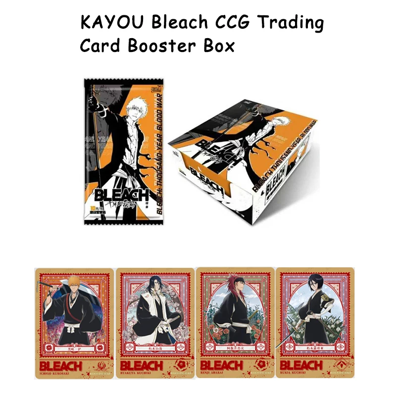 Genuine KAYOU Bleach Guardian Collection Card Poem Of Destiny Official Anime CCG Trading Card Booster Box For Childr Gifts