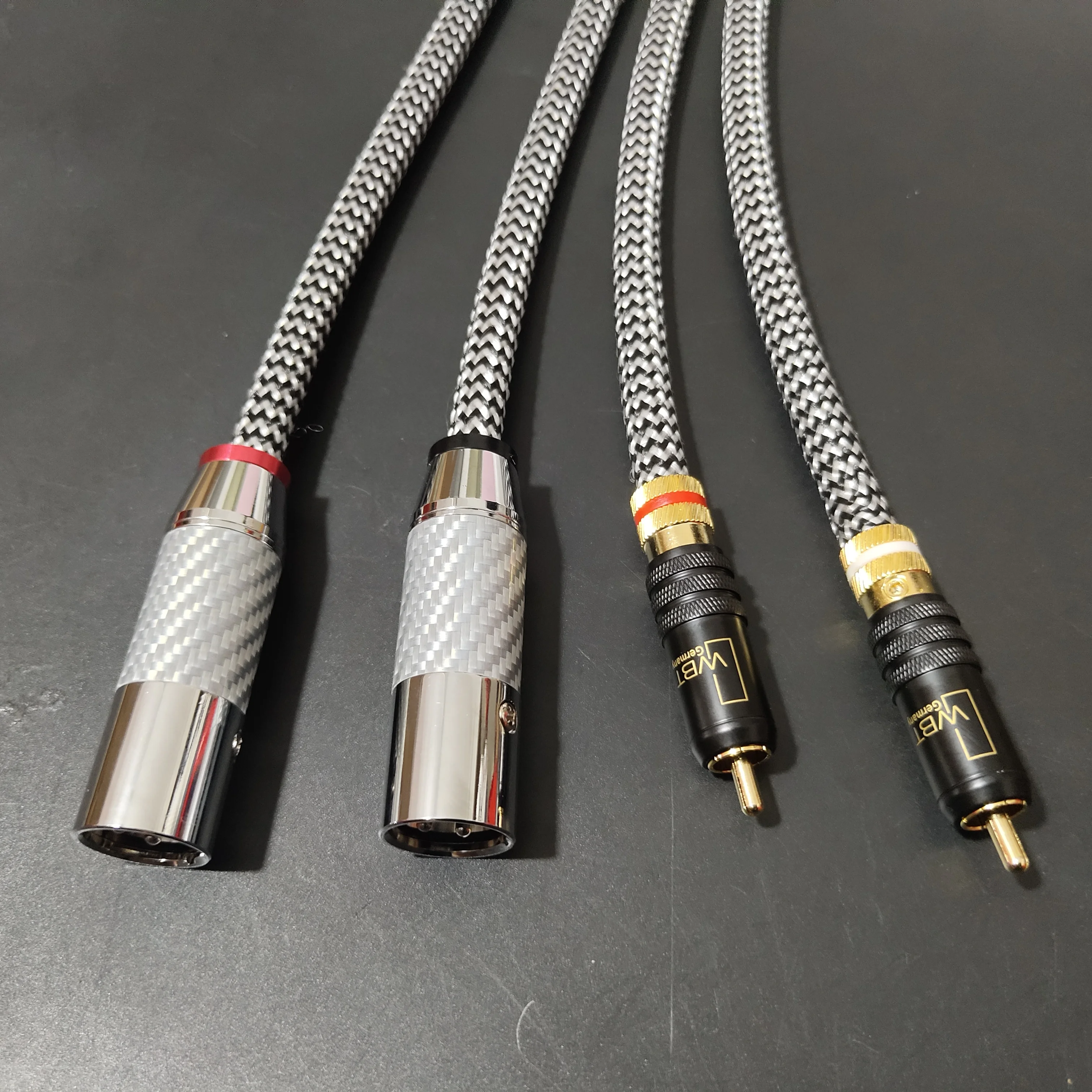 Brand new imported from the UK cost-effective QED Audiophile Audio RCA Line Silver Plated conductor high quality XLR Cable 1pair