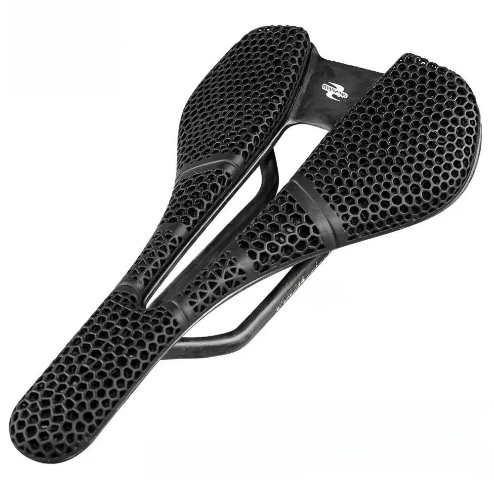 AliExpress wildside Wildside 3D Printed Bicycle Saddle Carbon Fiber Hollow Ultralight Comfortable MTB Gravel Road Bike Seats 155/143mm Cycling Parts