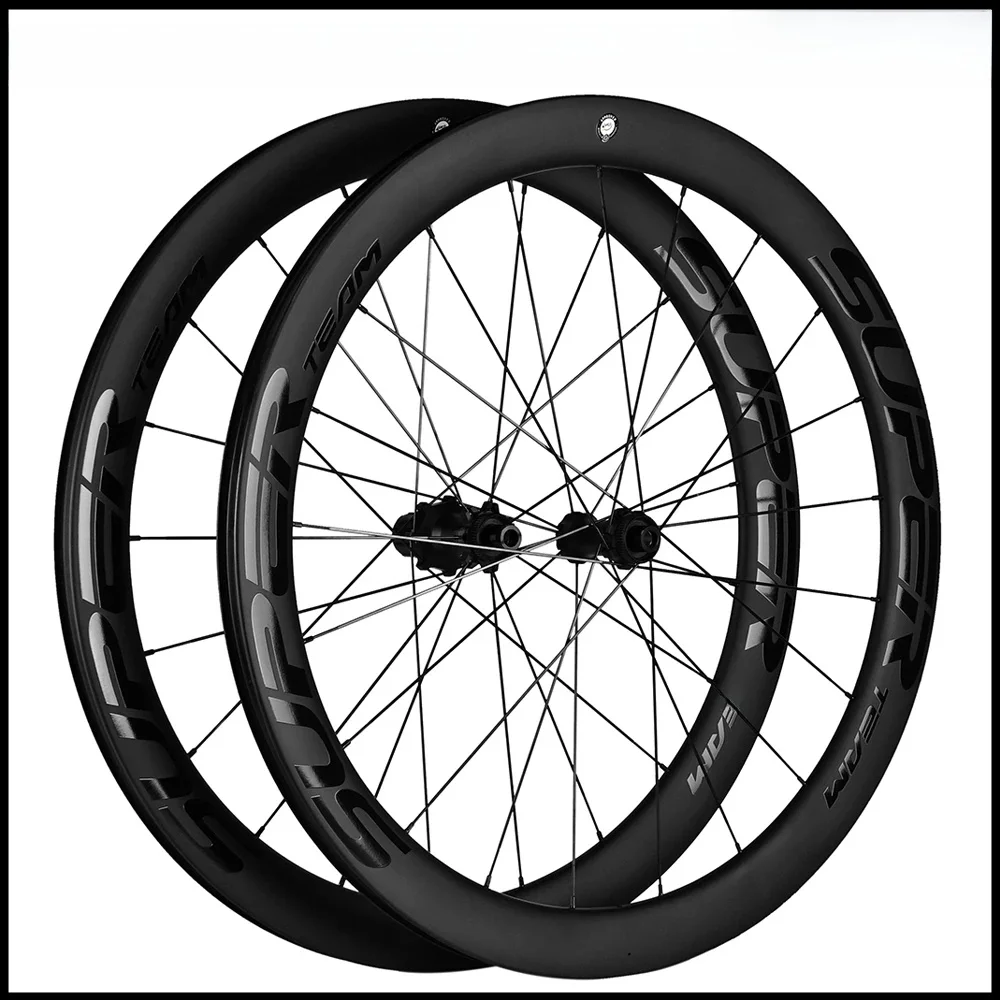 AliExpress SUPERTEAM 700C Disc Brake Carbon Wheels UCI Quality Carbon Rim Tubeless Clincher Road Bike Wheels HG/XDR