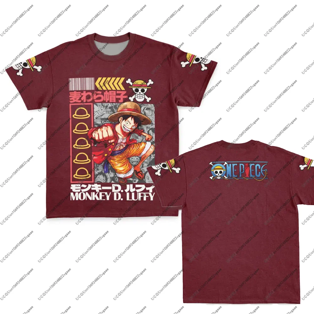 

Men Kids Male Children Monkey D.Luffy One Piece Streetwear T Shirt Streetwear Casual Sportswear Tee Top Gift Anime Cosplay Hot