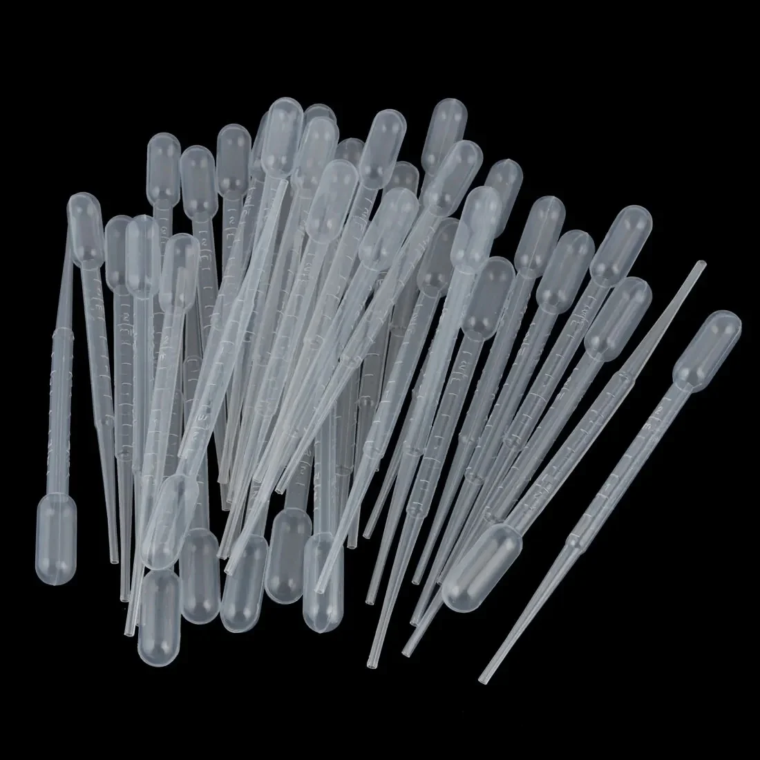 Pipent de poulet en plastique graduée, pipent de transfert, compte-gouttes liquide pour œil d'oreille, château essentiel, dcPaint Lab, 2ml, 100 pièces