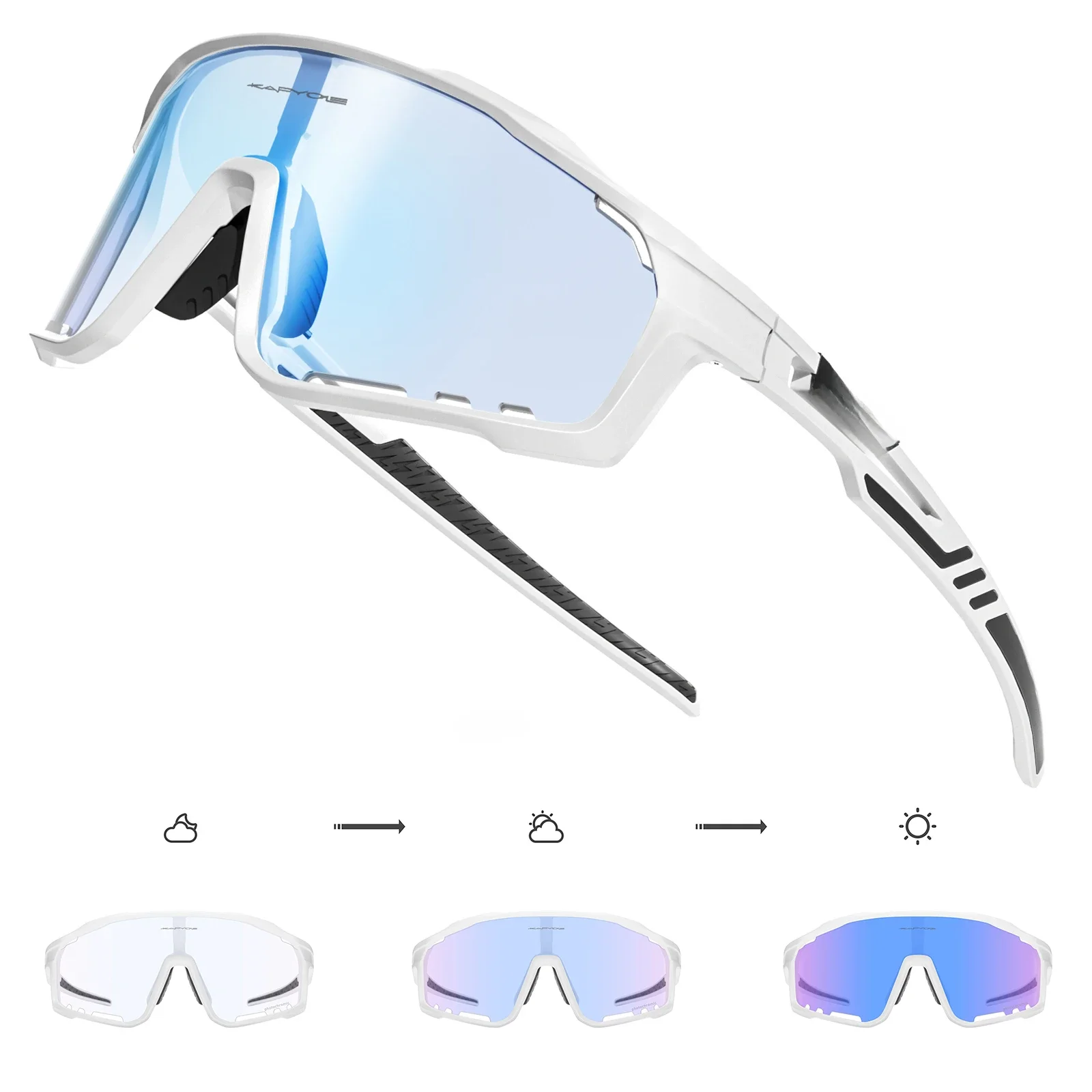 AliExpress kapvoe Kapvoe Photochromic Cycling Glasses Cycling Sunglasses Man Bicycle Goggles UV400 Outdoor Bike Eyewear MTB Sports Accessories