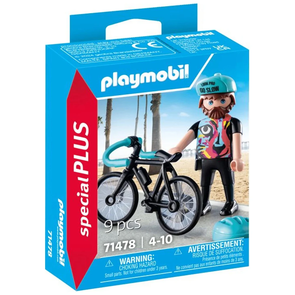 PLAYMOBIL - ROAD CYCLIST, 71478, clicks, famobil, original, toys, boys, girls, gifts, collector, dolls, man, woman, store, with box, new, official license