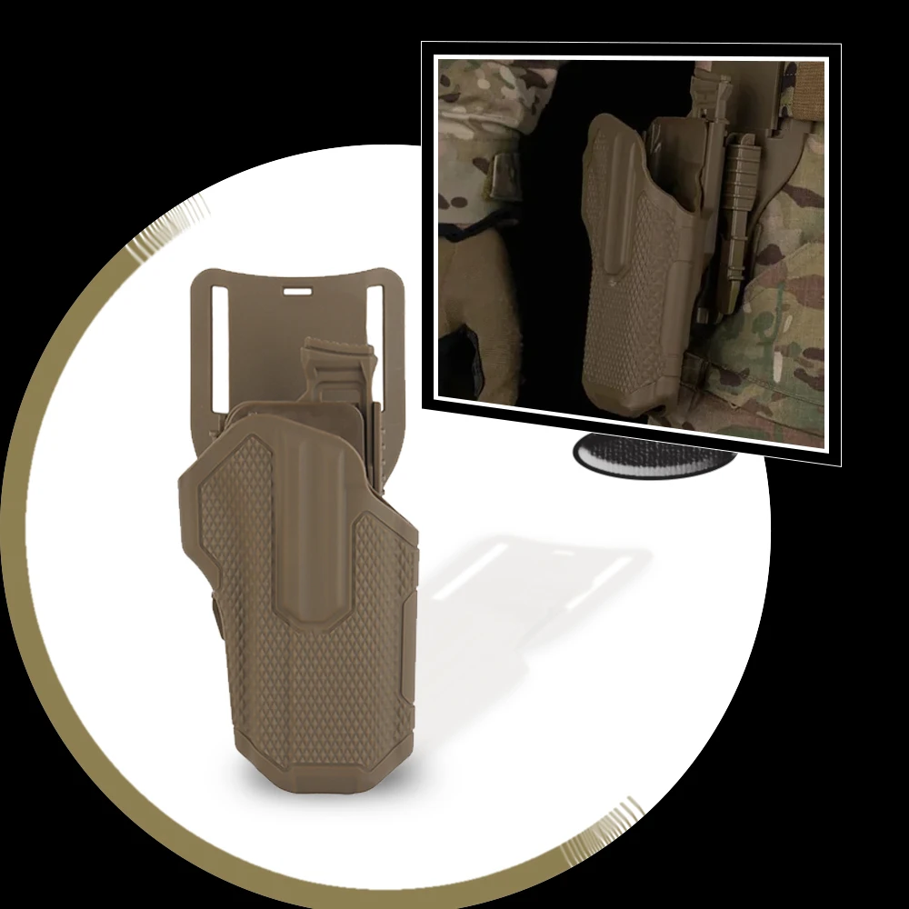 

Tactical Universal Gun holster with QLS Quick Release Adapter Glock17 19 Gun Holster for 2.5 Inch Hunting Belt Gun Case