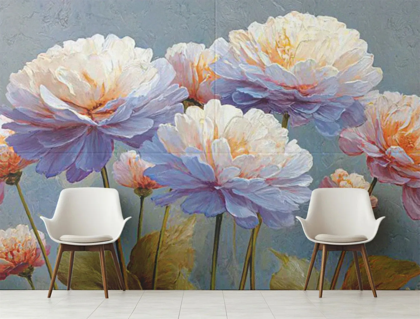 Floral Wallpaper Wall Waterproof Adhesive Sticker