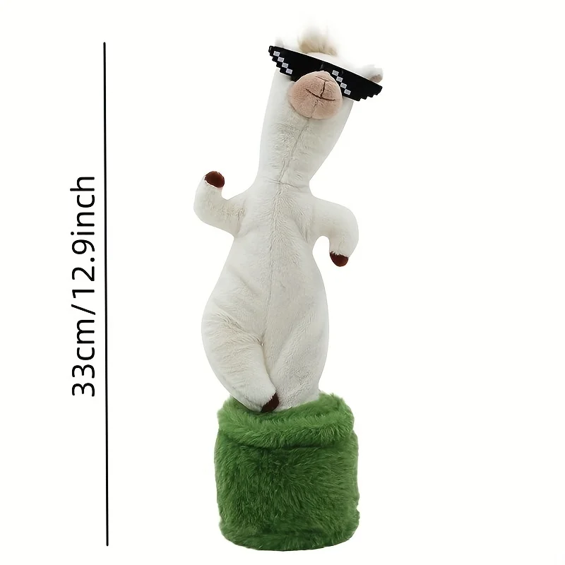 Alpaca music stuffed animals wacky holiday parties, singing will dance children's Day Halloween Christmas presents