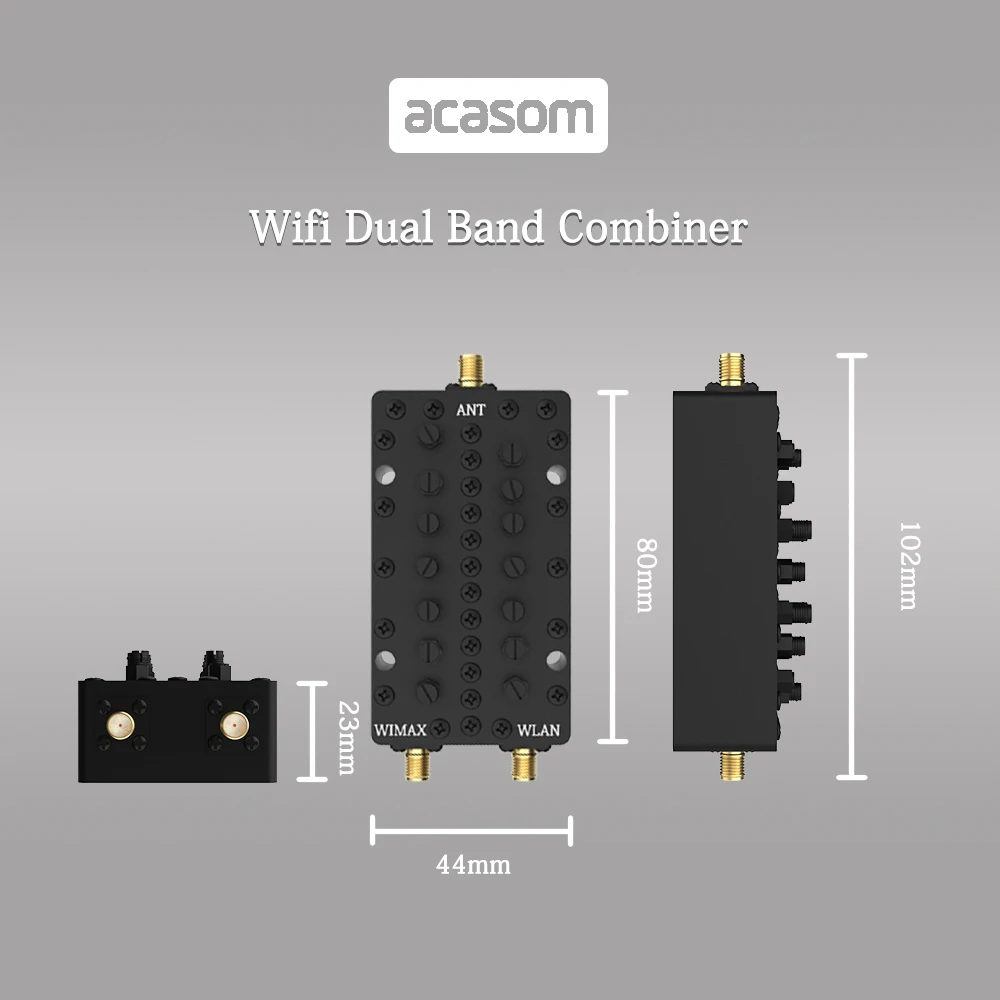 2,4 5,8 GHz WIFI 2 banda cavidad diplexor SMA doble banda combinador/multiplexor/cavidad diplexor 2 vías cavidad duplexor