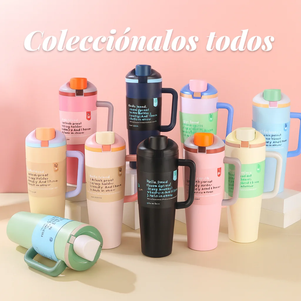 كوب حراري من الفولاذ المقاوم للصدأ Fab-30، سعة 1185 مل مع مقبض مريح وقش مدمج قابل للسحب، جدار مزدوج مضاد للانسكاب، غطاء قلاب محكم وتصميم حديث، مثالي للقهوة أو الماء أو الشاي أو العصائر