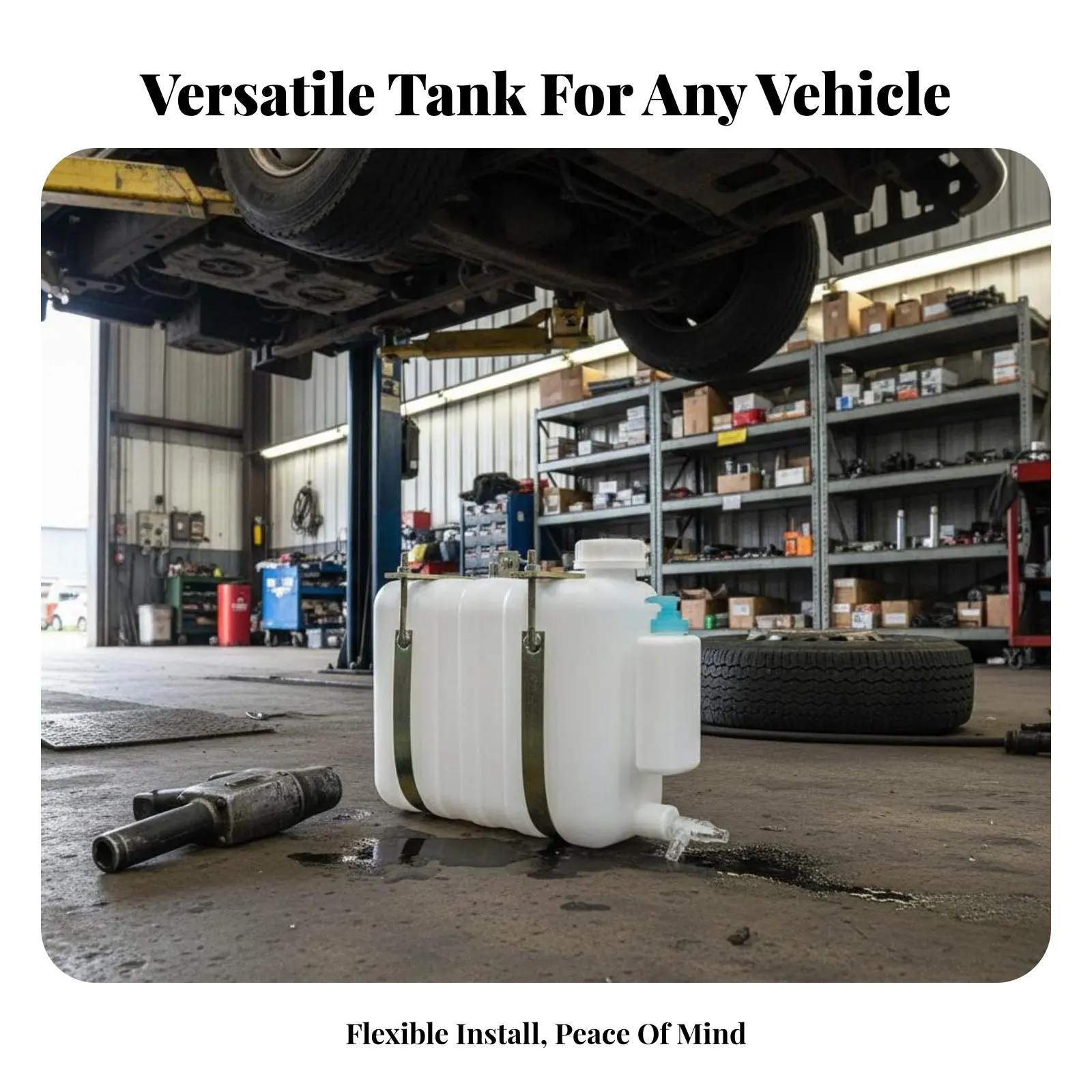 Truck Hand Wash Station With Faucet External Vehicle Water Tank Heavy Duty Truck Mounted Water Jug for Field Workers, Camping