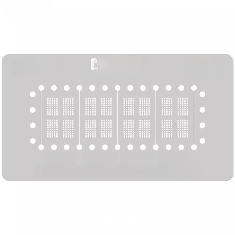BGA BGA200 FBGA200 szablon do reballingu dla K4F6E304HB-MGCH D9TFW D9TFT D9TXQ DDR RAM Nand siatka do przechowywania roślin siatka stalowa — zdjęcie 2