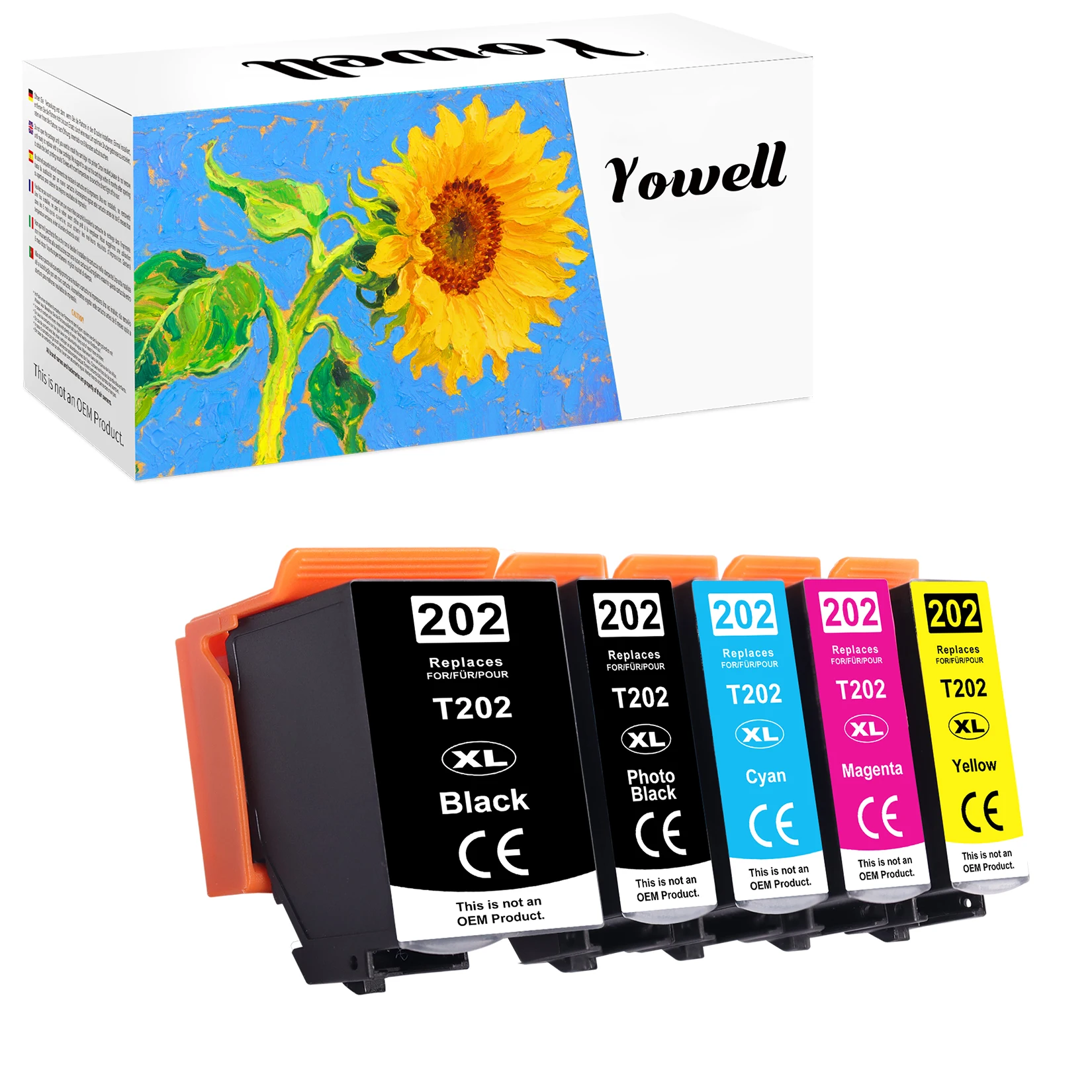 Yowell T202X kompatible Tintenpatronen, kompatibel mit Epson Expression Premium XP-6000 XP-6005 XP-6100 XP-6105 Druckern