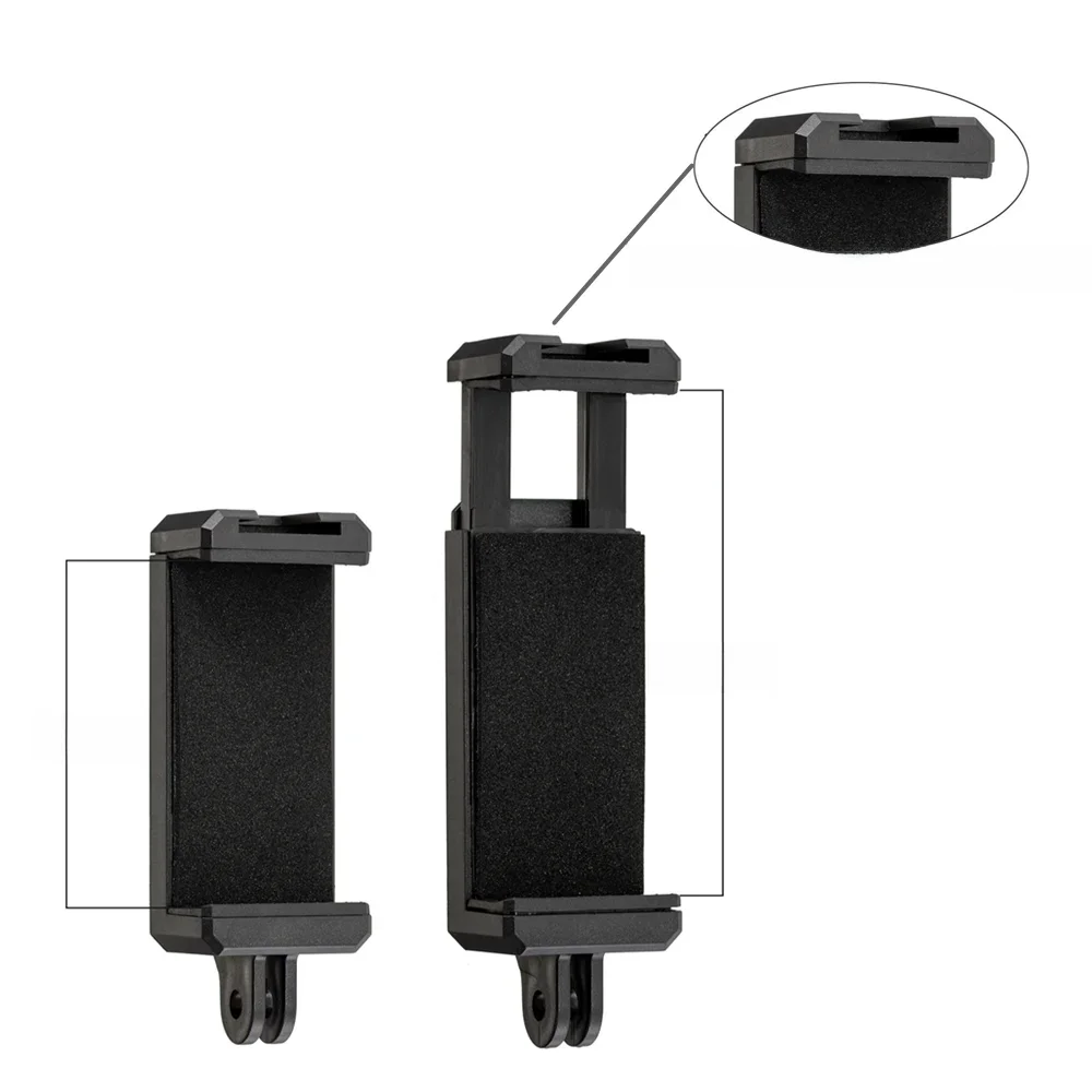 Uchwyt na telefon z klipsem Adapter do smartfona Iphone Huawei Samsung Statyw 1/4 cala Otwór na nakrętkę Gopro Selfie Stick Akcesoria — zdjęcie 2