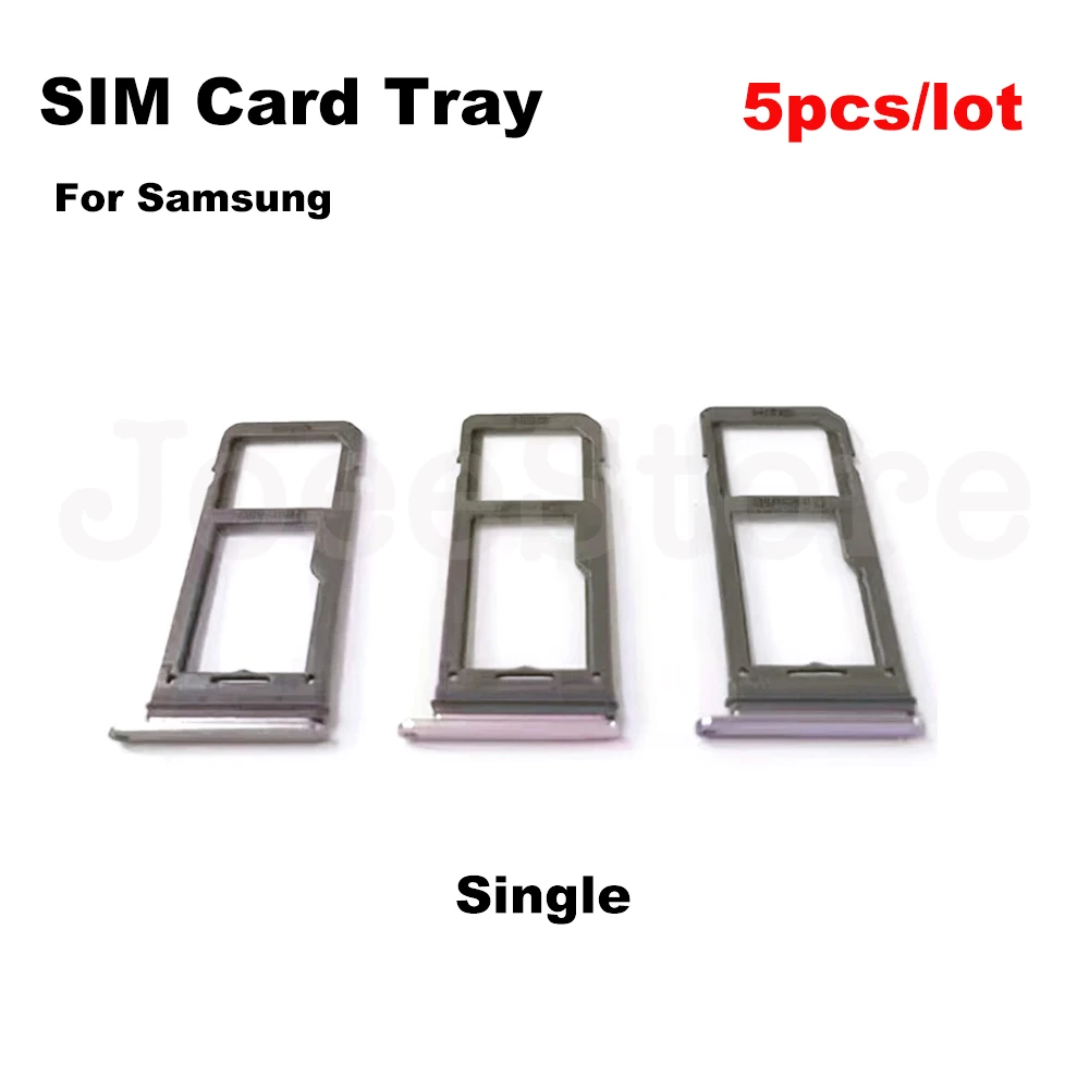 JoeeStore 5pcs SIM Card Tray For Samsung Galaxy S8 S8Plus G955F G950F Single Dual Sim Card Holder Slot