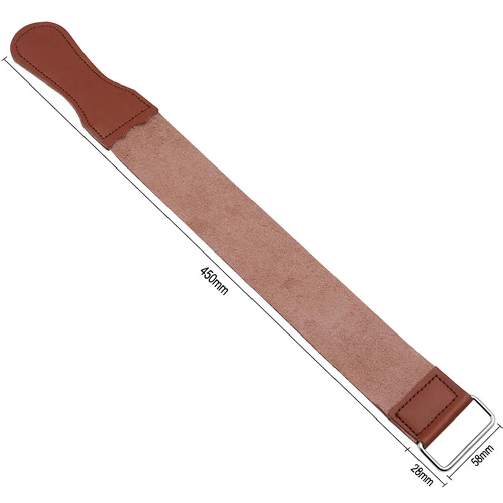 STONEGO Genuine Leather Strop Strap Barber Straight Razor Folding Knife Knives Sharpening Shave Sharpener Sharpening Belt