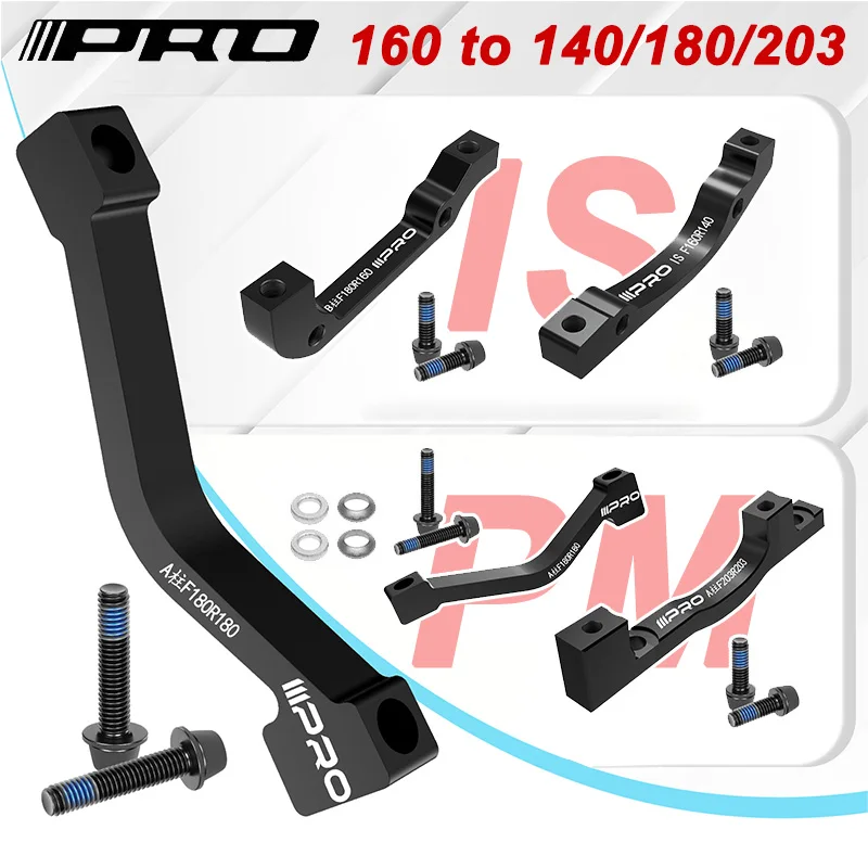 AliExpress NONE IIIPRO Bicycle Disc Brake Adapter PM IS Bike Brake Caliper Adapter 160 To 140 180 203 Rotor Converter Durable MTB Accessories
