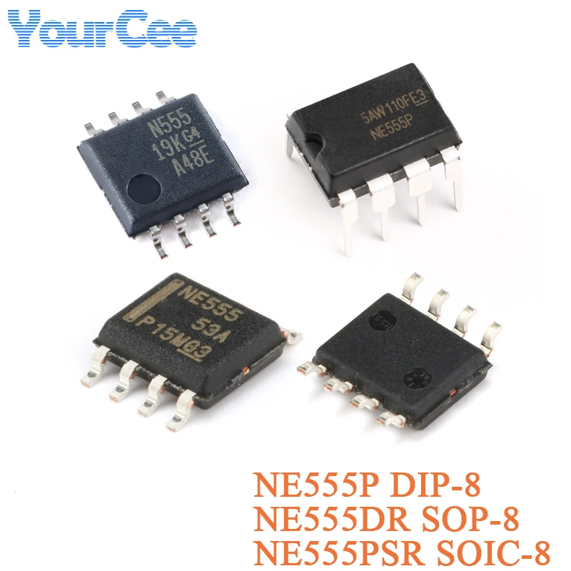 10pcs NE555 NE555PSR SOIC-8 NE555DR SOP-8 NE555P DIP-8 Precision Timer Chip IC TLC555CP CD4541BM96 SN65DP159RGZR