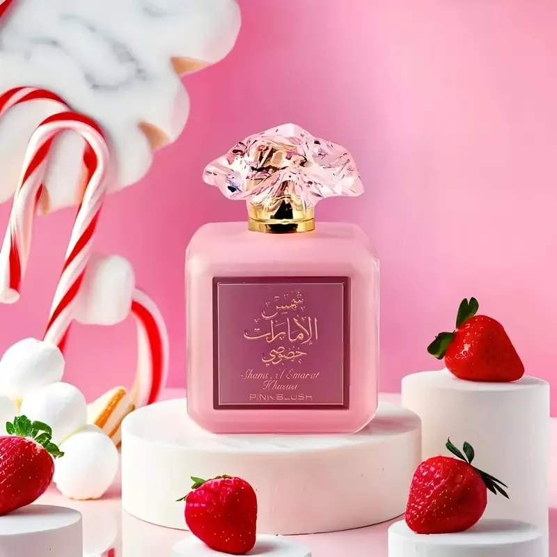 

Ard al Zaafaran Pink Blush Shams Al Emarat Khususi Eau de Parfum for Women – 3.4 fl oz (3.4 oz) | Romantic Sweet Arabian Perfume