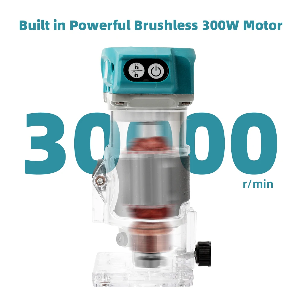 30000RPM فرش جهاز توجيه الخشب آلة النجارة الكهربائية المتقلب 6 مللي متر/6.35 مللي متر/8 مللي متر الخشب نحت طحن قطع أدوات كهربائية