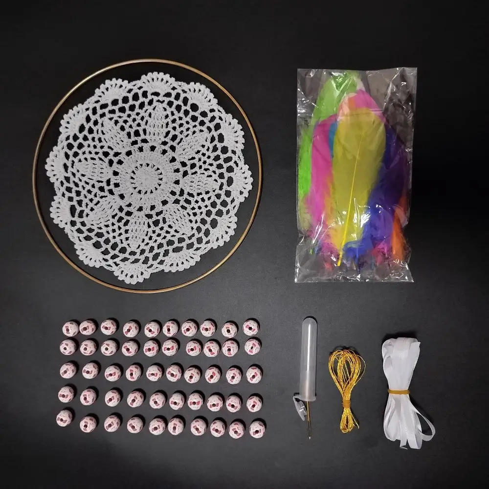 School Family Project DIY Dream Catcher Kit Set With Making Material Accessories Personalised Cute Birthday Gift To Kids Girls