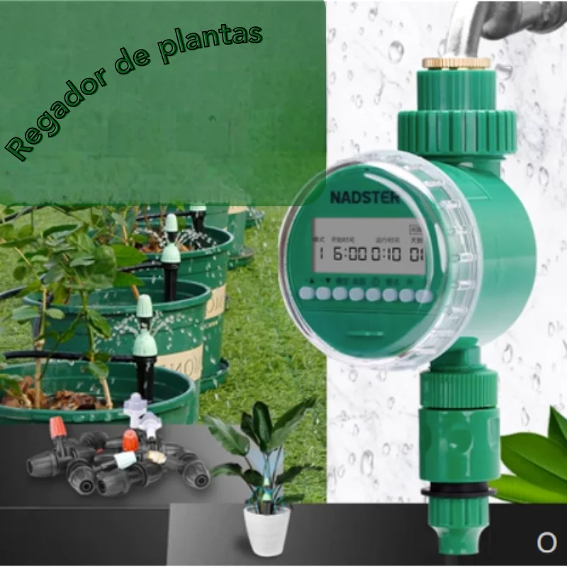 Automatic Irrigation Controller System, Electronic LCD Display, Water Timer for Garden and Plants-MZ-GM5