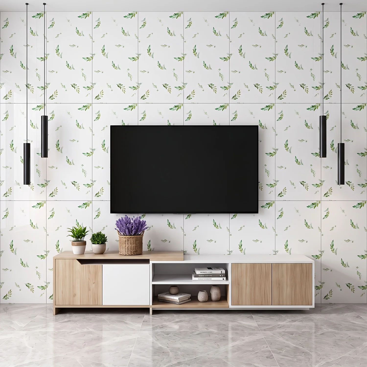 20 Pack Marble Peel and Stick Backsplash Tiles, 11.8' X 23.6' Removable Waterproof Oil-Resistant Self-Adhesive Vinyl Wall Stickers for Kitchen, Bathroom, Countertops, Cabinets & Rental Home Decor
