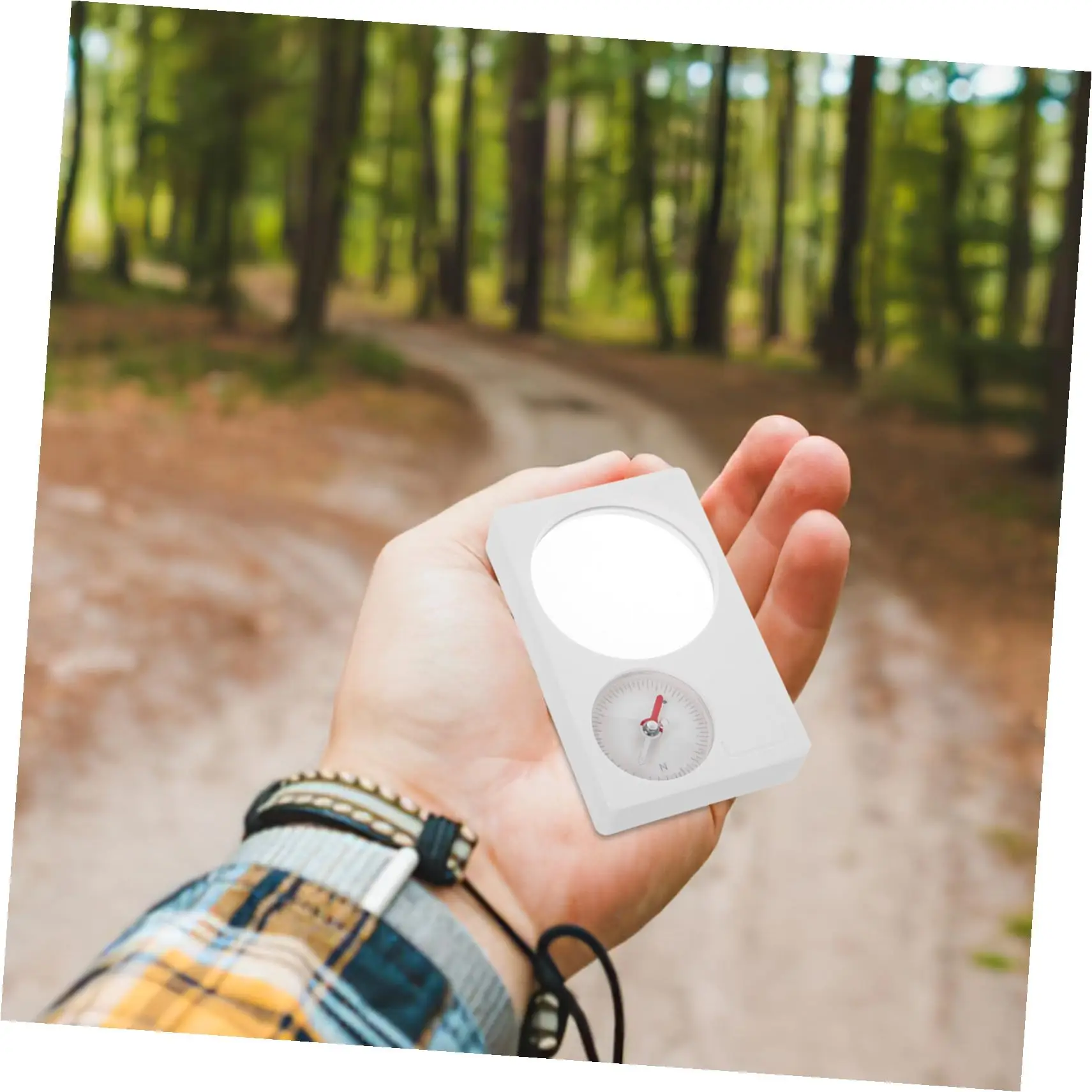 Outdoor Compass with Magnifying Glass for Hiking Mini Scout Navigation for Map Reading Tool Directional Guidance for Adults