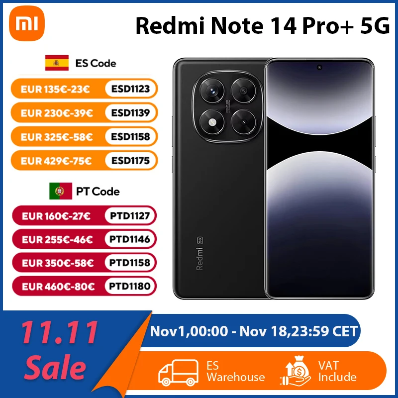 Xiaomi Morado Redmi Note 14 Pro+ Note 14 Pro Plus 5G Nfc, Teléfono Móvil Con 8 Gb De Ram, 256 Gb De Almacenamiento, Pantalla Amoled Crystalres De 6,67 Pulgadas, Cámara De 200 Mp Con Estabilización Óptica De - Imagen 10